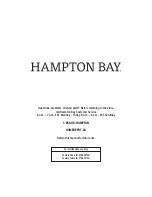 Preview for 10 page of HAMPTON BAY CRESTRIDGE 3PC STEEL SLING STATIONARY BALCONY SET Use And Care Manual