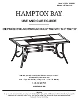 HAMPTON BAY CRESTRIDGE FTS61215 Use And Care Manual preview