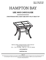 HAMPTON BAY CRESTRIDGE FTS61215E Use And Care Manual предпросмотр