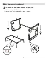 Preview for 6 page of HAMPTON BAY Crestridge Padded Sling Glider RTS019N Use And Care Manual