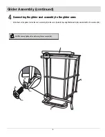 Preview for 8 page of HAMPTON BAY Crestridge Padded Sling Glider RTS019N Use And Care Manual