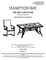 HAMPTON BAY CRESTRIDGE Use And Care Manual preview