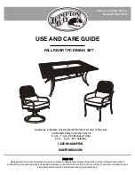 HAMPTON BAY D11034-7PC-R Use And Care Manual preview