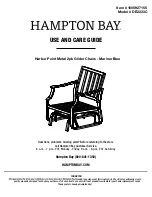 Предварительный просмотр 1 страницы HAMPTON BAY DE2233C Use And Care Manual