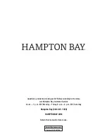 Предварительный просмотр 10 страницы HAMPTON BAY DE2233C Use And Care Manual