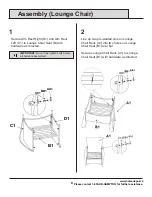 Предварительный просмотр 9 страницы HAMPTON BAY Delaronde 4 Piece Conversation Set GLS-61155-4DSX Assembly Instructions Manual