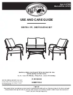 HAMPTON BAY DESTIN FRN-107070 Use And Care Manual preview