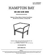 HAMPTON BAY DQ631L Use And Care Manual preview
