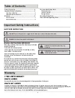 Preview for 2 page of HAMPTON BAY DQ631L Use And Care Manual