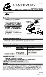 Preview for 2 page of HAMPTON BAY EC707WH Use And Care Manual