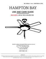 HAMPTON BAY EDELWEISS Use And Care Manual предпросмотр