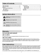 Preview for 2 page of HAMPTON BAY EDINGTON 141-012-5FCH-NF Use And Care Manual