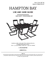 Preview for 1 page of HAMPTON BAY ELM COURT Use And Care Manual