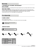 Preview for 3 page of HAMPTON BAY ELM COURT Use And Care Manual