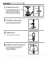 Preview for 4 page of HAMPTON BAY F319001A ROB Use And Care Manual