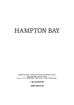 Preview for 8 page of HAMPTON BAY FALKNER HDP15142 Use And Care Manual