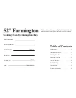 Предварительный просмотр 3 страницы HAMPTON BAY Farmington Owner'S Manual