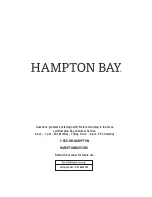 Preview for 9 page of HAMPTON BAY FBS80022-BARE Use And Care Manual