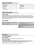 Preview for 2 page of HAMPTON BAY FCA60401AG Use And Care Manual