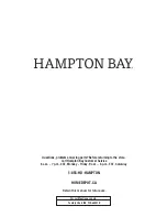 Предварительный просмотр 10 страницы HAMPTON BAY FCA60401BG-2PK Use And Care Manual