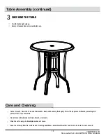 Preview for 13 page of HAMPTON BAY FCM70357CHS-ST Use And Care Manual