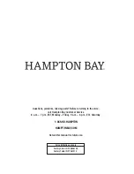 Preview for 10 page of HAMPTON BAY FCS60610R-ST Use And Care Manual