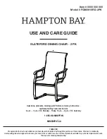 HAMPTON BAY FCS60610RD-2PK Use And Care Manual preview