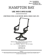 Preview for 1 page of HAMPTON BAY FCS60610S-2PK Use And Care Manual