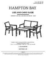 Preview for 1 page of HAMPTON BAY FCS60637-ST Use And Care Manual