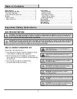 Предварительный просмотр 2 страницы HAMPTON BAY FCS70506-ST Use And Care Manual