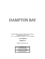 Предварительный просмотр 12 страницы HAMPTON BAY FCS70506-ST Use And Care Manual