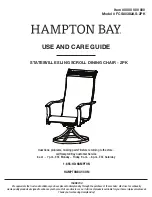 Preview for 1 page of HAMPTON BAY FCS80382AS-2PK Use And Care Manual