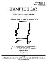 HAMPTON BAY FCS80433-2PKA Use And Care Manual preview