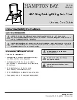 HAMPTON BAY FDS50066C-ST Use And Care Manual предпросмотр