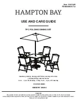 HAMPTON BAY FDS50285-ST-2 Use And Care Manual предпросмотр