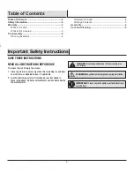 Preview for 2 page of HAMPTON BAY FG-TUL5PCCM Use And Care Manual