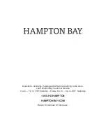 Preview for 10 page of HAMPTON BAY FG-TUL5PCCM Use And Care Manual