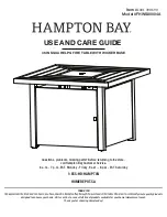 Preview for 1 page of HAMPTON BAY FHWS80004A Use And Care Manual