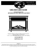 Предварительный просмотр 1 страницы HAMPTON BAY FP405-QA Use And Care Manual