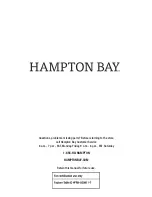 Preview for 6 page of HAMPTON BAY FRN-800911-T Use And Care Manual