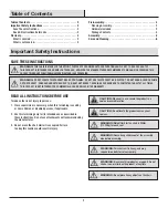 Preview for 2 page of HAMPTON BAY FRS50006B-BLK Use And Care Manual