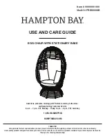 HAMPTON BAY FRS50006B Use And Care Manual preview