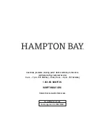 Предварительный просмотр 8 страницы HAMPTON BAY FRS51294M Use And Care Manual