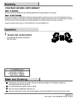 Preview for 2 page of HAMPTON BAY FRS60699-ST-1 Use And Care Manual