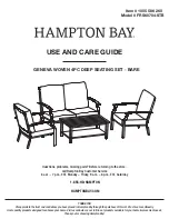 HAMPTON BAY FRS60704-STB Use And Care Manual preview