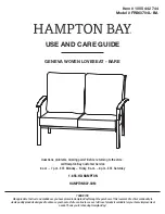 HAMPTON BAY FRS60704L-BA Use And Care Manual предпросмотр