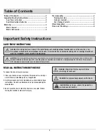 Preview for 2 page of HAMPTON BAY FRS60752B-STBC Use And Care Manual