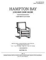 Preview for 1 page of HAMPTON BAY FRS60860R-ST1 Use And Care Manual