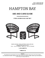 HAMPTON BAY FRS70550-ST Use And Care Manual preview