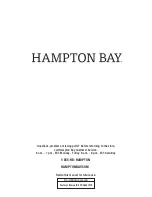 Предварительный просмотр 8 страницы HAMPTON BAY FRS80812CF-BARE Use And Care Manual